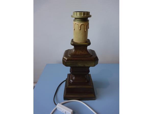 Brons lampvoet met snoer bronzen voet lamp 33 cm 3,5 kg