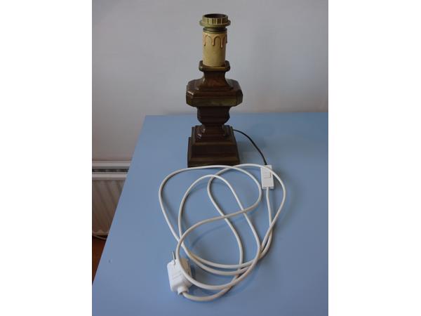 Brons lampvoet met snoer bronzen voet lamp 33 cm 3,5 kg