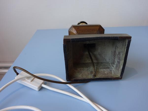 Brons lampvoet met snoer bronzen voet lamp 33 cm 3,5 kg