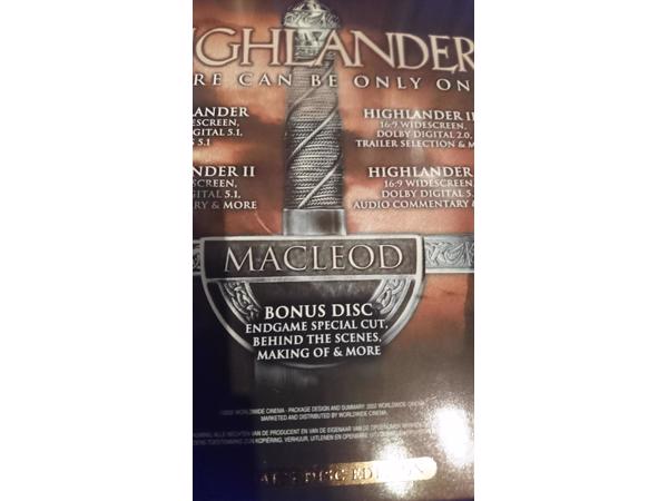 highlander 5 dvd box,z.g.a.n ,kost 2e hands 75 euro bij bol.