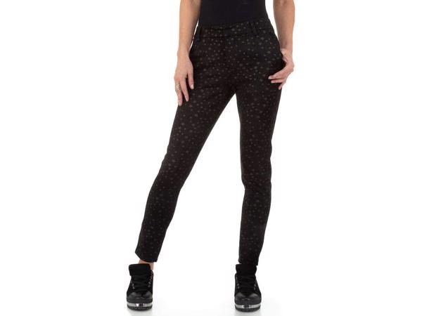 Drole de Copine stretchy zachte sterren broek zwart S/36