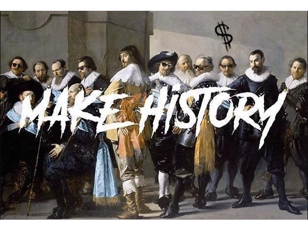 50x40cm Diamond Painting Make History (rond) nr 2001