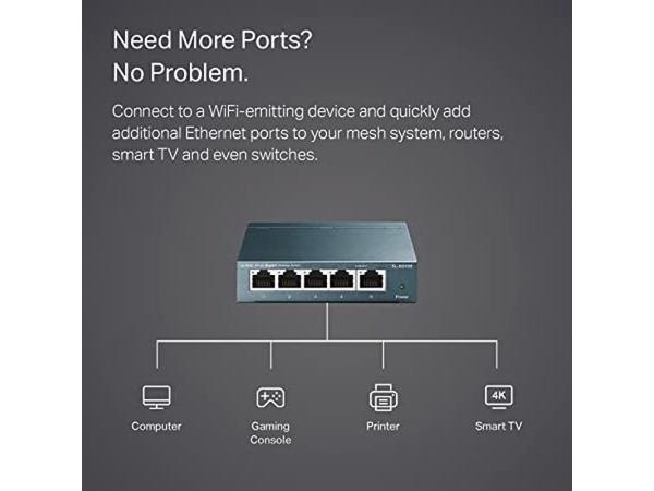 TP-Link TL-SG105 Netwerk Switch (Plug & Play)