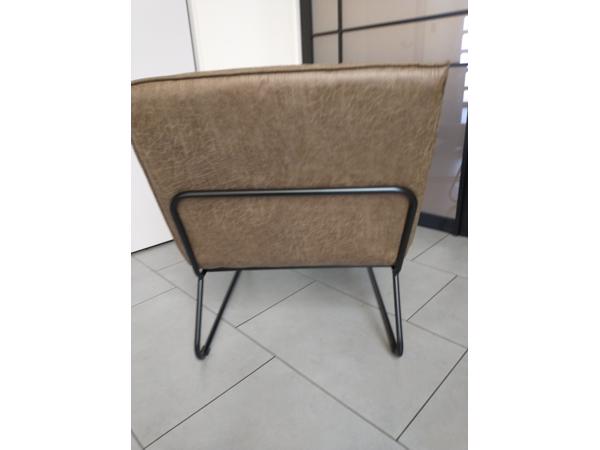 Zetel modern lederlook groen NIEUW