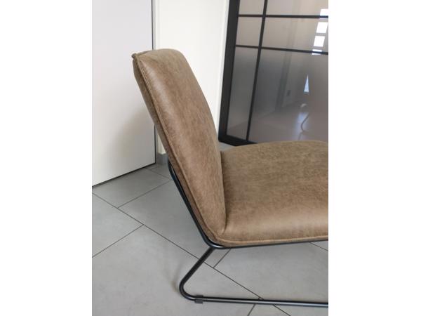 Zetel modern lederlook groen NIEUW