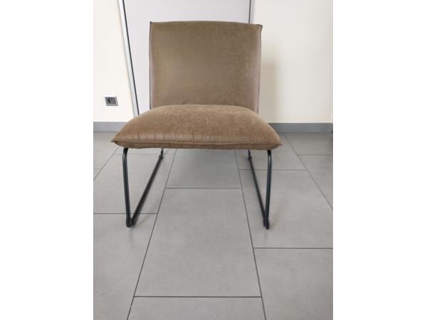 Zetel modern lederlook groen NIEUW