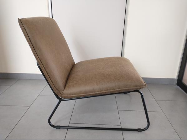 Zetel modern lederlook groen NIEUW