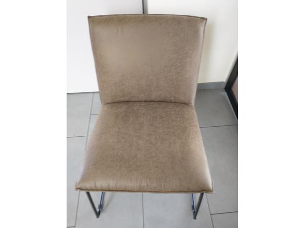 Zetel modern lederlook groen NIEUW