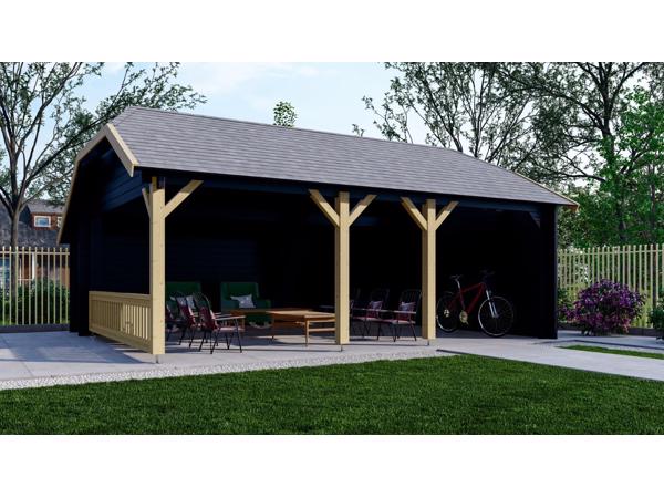 NIEUW Blokhut Wolfskap WKS1