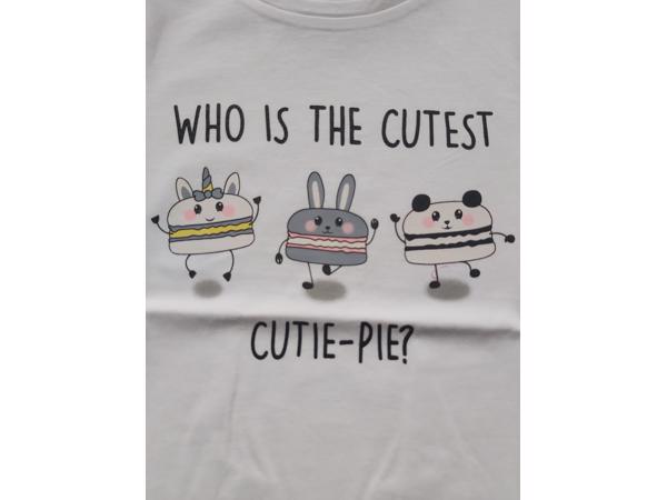 Glo-Story t-shirt cutest pie wit 140