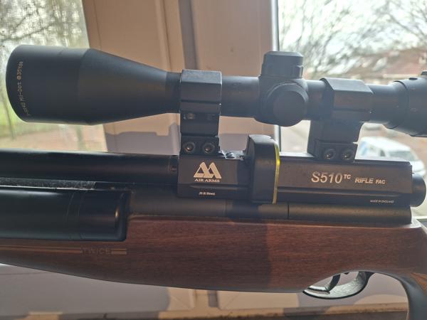 Luchtbuks pcp buks air arms s510 Twin cap Fac 6.35mm