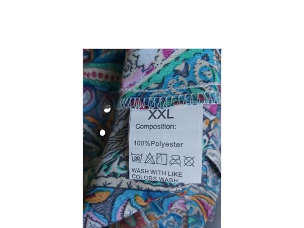 Luchtige zomerjurk meerkleurig XXL