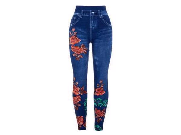 Top Look legging rozen blauw one size XS-L