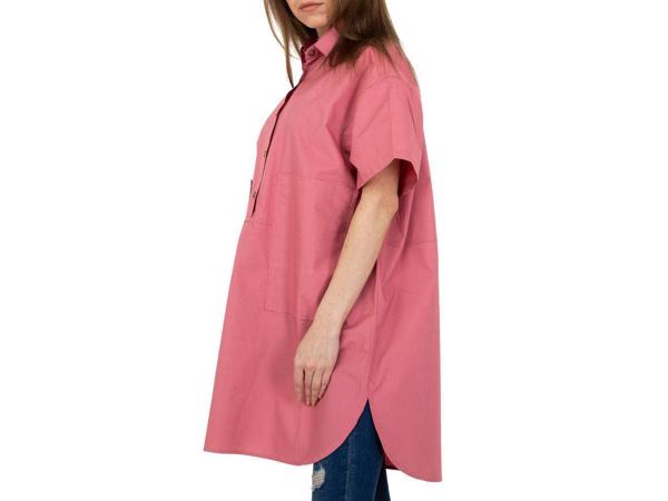 JCL oversized lange blouse roze S/M