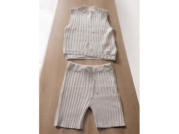 Emma&Ashley 2 delige zomer set creme M/L