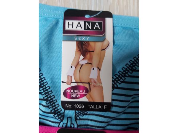 3x Hana strings rits one size creme roze blauw