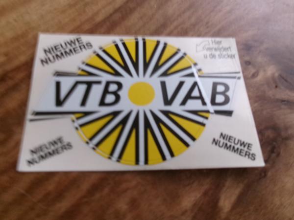 Sticker VTB - VAB wegenhulp