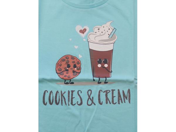 Glo-story t-shirt turquoise cookies & cream 158