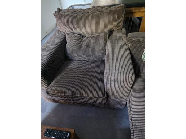 Grote fauteuil ribstof