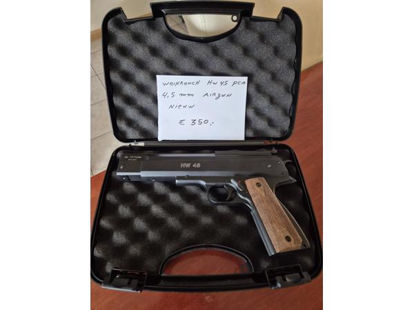 Verschillende pistolen 4,5 en 5,5 mm