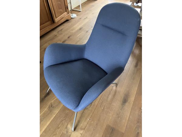 Blauwe fauteuil/stoel