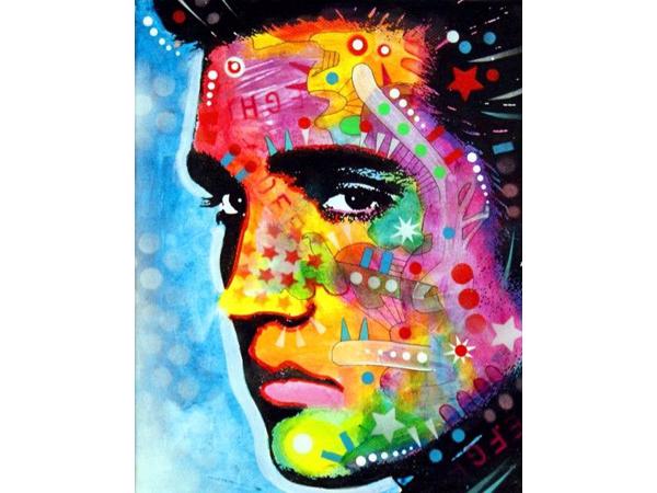 50x40cm Diamond Painting Elvis (rond) nr 2029