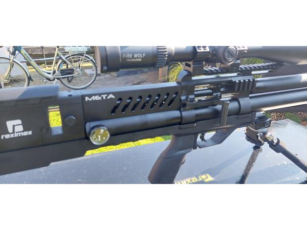 COMPLETE Reximex Meta .22 PCP SET – Kijker, Demper, Bipod +