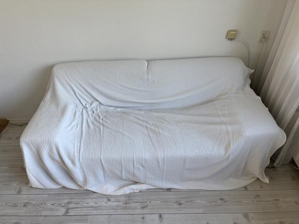 2-zits bank, zit lekker! + mooie sprei