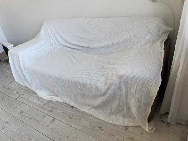 2-zits bank, zit lekker! + mooie sprei