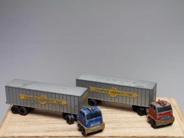 2 Lesney Hendrickson Tractor Inter-State Double Freighter