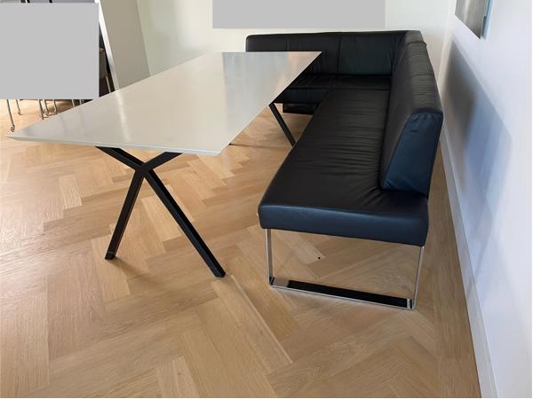 Massief eiken design eettafel