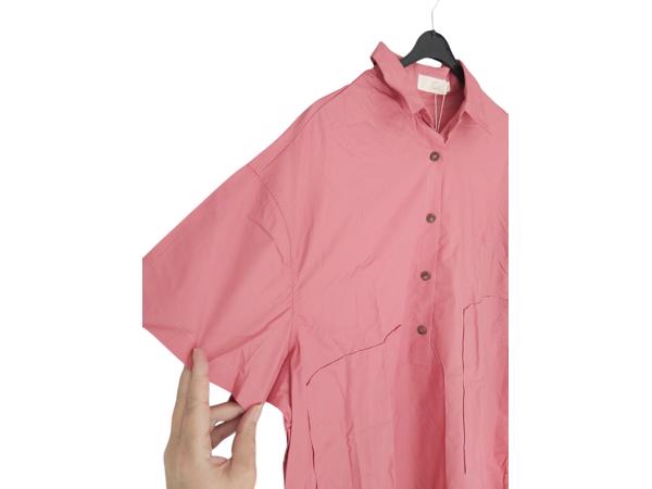 JCL oversized lange blouse roze M/L