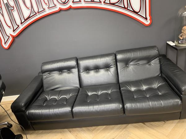 Kunstleer bank stel 2-en 3 zitter