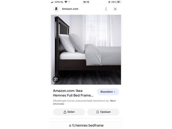 Bedframe Hemnes 140 bij 200