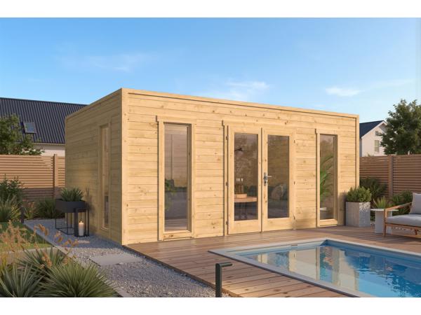 Blokhut - Tuinhuis Marco | 28 mm | vuren onbehandeld