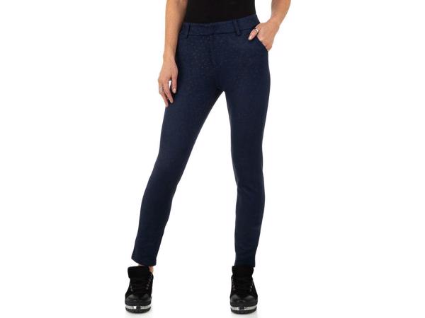 Drole de Copine stretchy zachte sterren broek marineblauw M