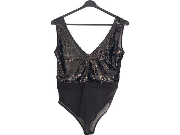 Glo-Story glitter lovers body zwart M/L