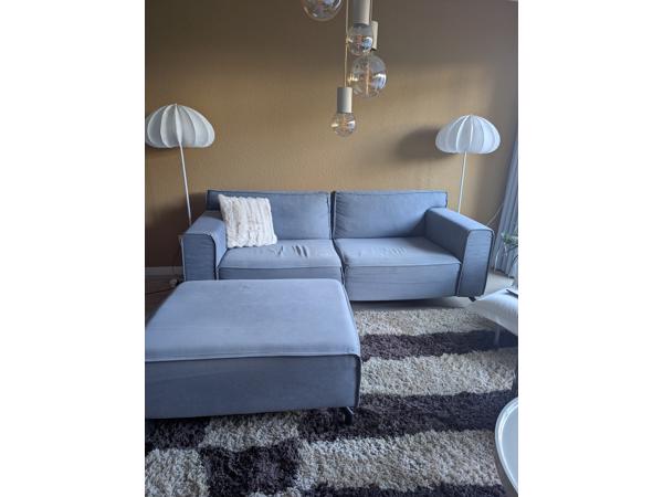 Bank blauw/grijs