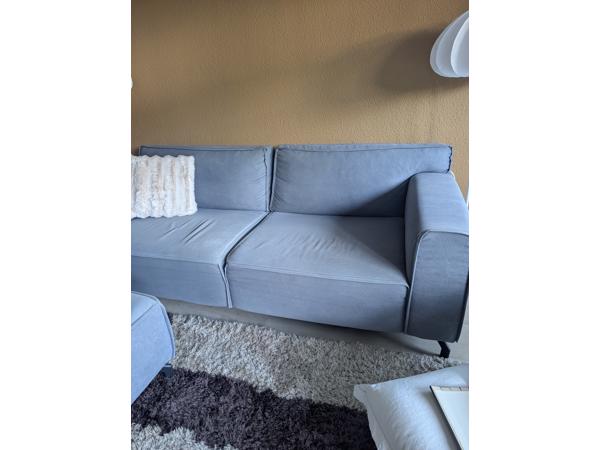 Bank blauw/grijs