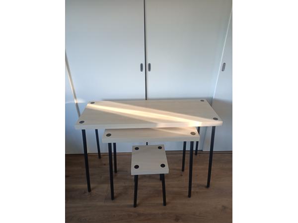 Ikea Fridnäs, twee tafels en één kruk