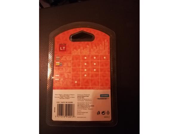 15 Dymo 91201 LetraTag Plastic Labels navullingen