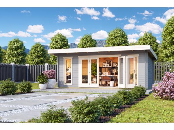 NIEUW Modern tuinhuis Sussex 2 + Bifold Door 2600X1957
