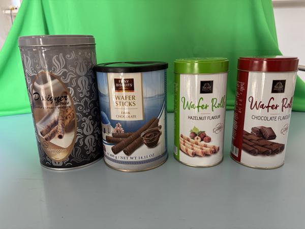 24 blikken, oud en nieuw, bus en blik, diverse soorten, loss