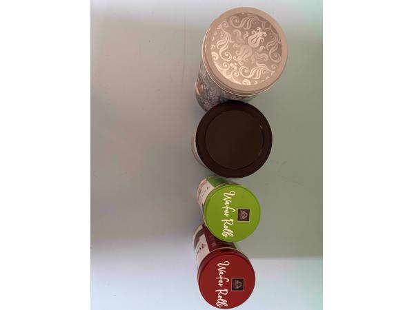 24 blikken, oud en nieuw, bus en blik, diverse soorten, loss