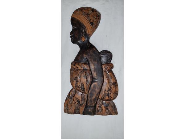 n3 Oud gebeeldhouwd kunstvoorwerp uit West-Afrika