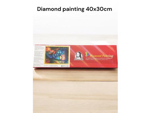 Diamond Painting Pakket - Boeddha veelkleurig - 40x30 cm - C