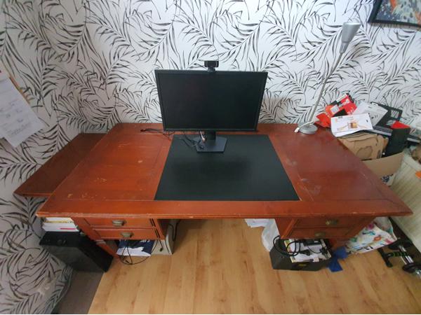 Houten bureau 170 - 230 cm
