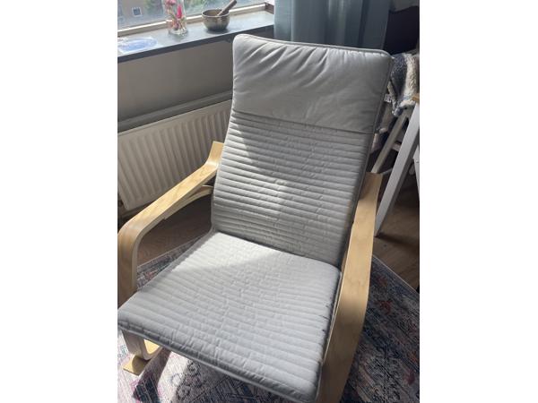 Fauteuil/schommelstoel NIEUW (eikenfineer)