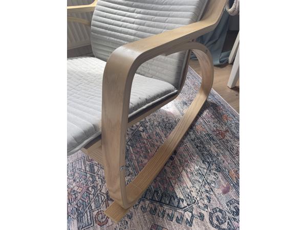 Fauteuil/schommelstoel NIEUW (eikenfineer)