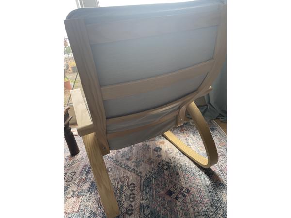 Fauteuil/schommelstoel NIEUW (eikenfineer)